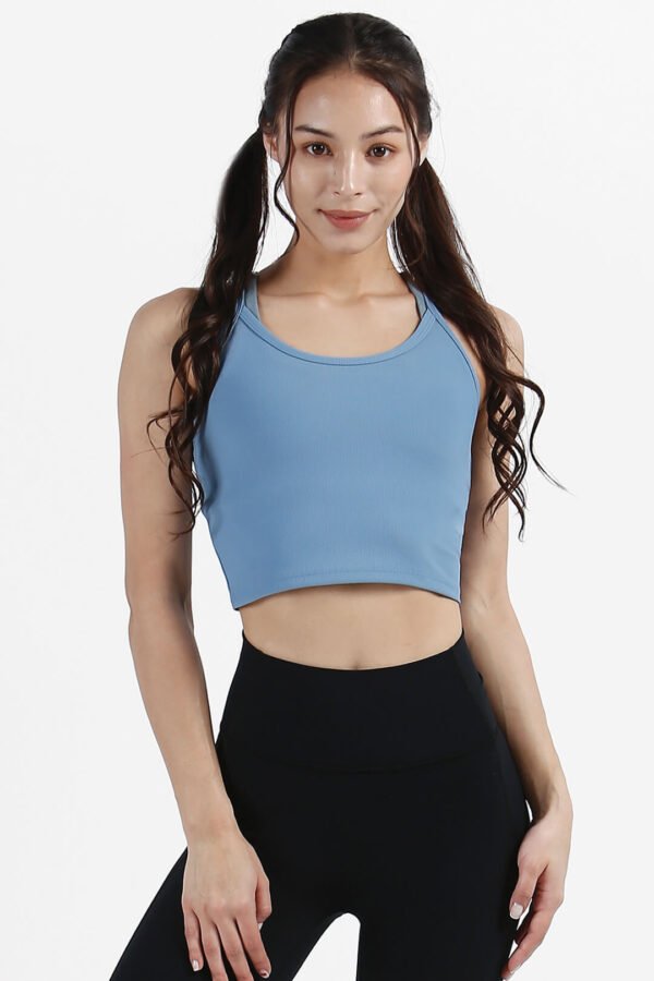 Possibilities Fitted Ribbed Crop Tank - Image 6