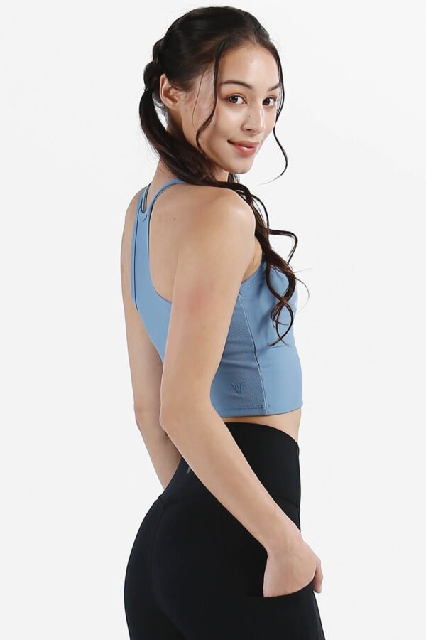 Possibilities Fitted Ribbed Crop Tank - Image 7