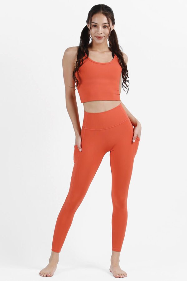 Possibilities Fitted Ribbed Crop Tank - Image 4